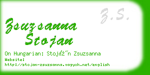 zsuzsanna stojan business card